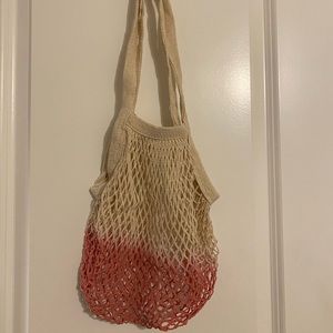 Mesh tote bag. Smoke free home.
